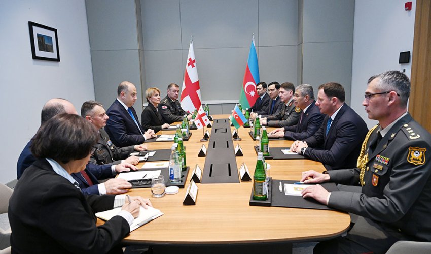 Defense ministers of Azerbaijan and Georgia hold talks in Shusha