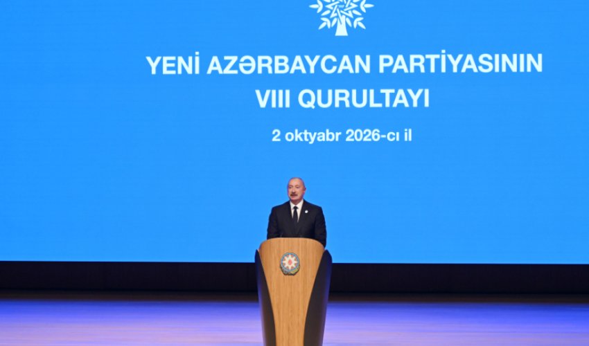 İlham Əliyevin sosial media hesablarında YAP-ın VIII Qurultayındakı çıxışı ilə bağlı videoçarx paylaşılıb