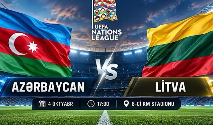 UEFA Millətlər Liqası: Azərbaycan - Litva matçına start verilib