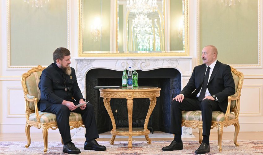 İlham Əliyev Ramzan Kadırovu qəbul edib