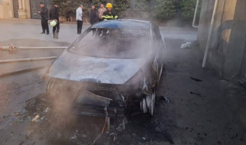 School principal's car torched in Garadagh