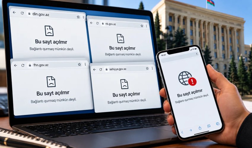 Azərbaycanda bir sıra dövlət qurumlarının rəsmi saytları açılmır