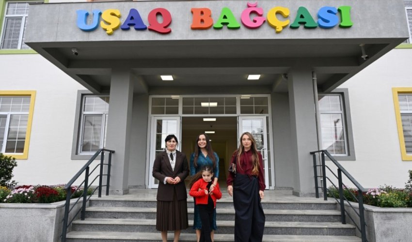Şamaxının Göylər kəndində körpələr evi-uşaq bağçası istifadəyə verilib