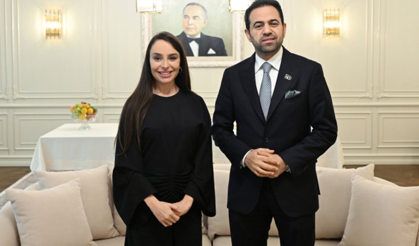 Leyla Əliyeva Müsəlman Ağsaqqalları Şurasının Baş katibi ilə görüşüb