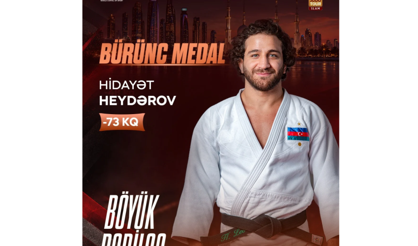 Hidayət Heydərov Əbu-Dabidə bürünc medal qazanıb