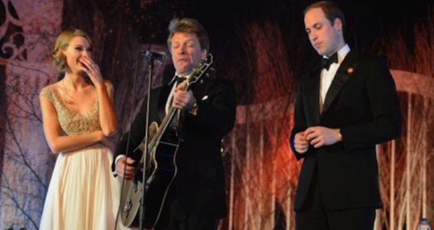 Принц Уильям спел песню с Тейлор Свифт и Джоном Бон Джови- ФОТО+ВИДЕО