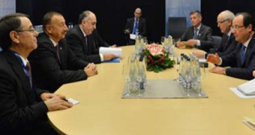 Azərbaycan və Fransa prezidentləri bir arada