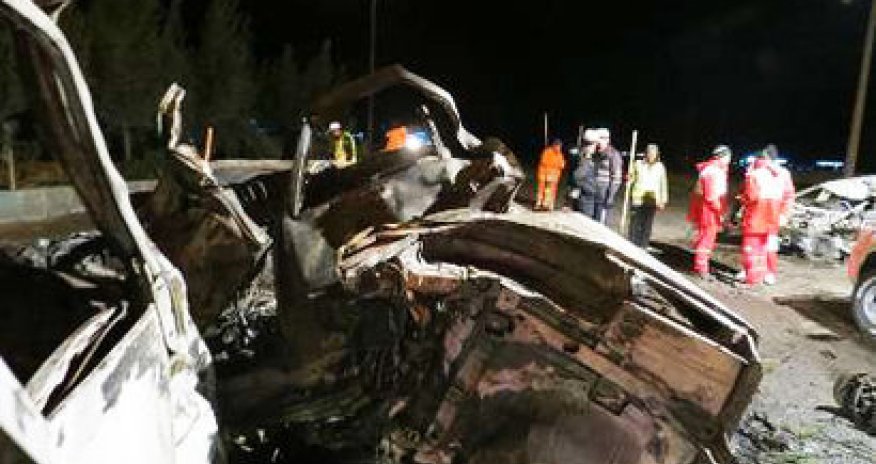 В Иране в ДТП сгорели 4 автомобиля, 14 погибших- ФОТО