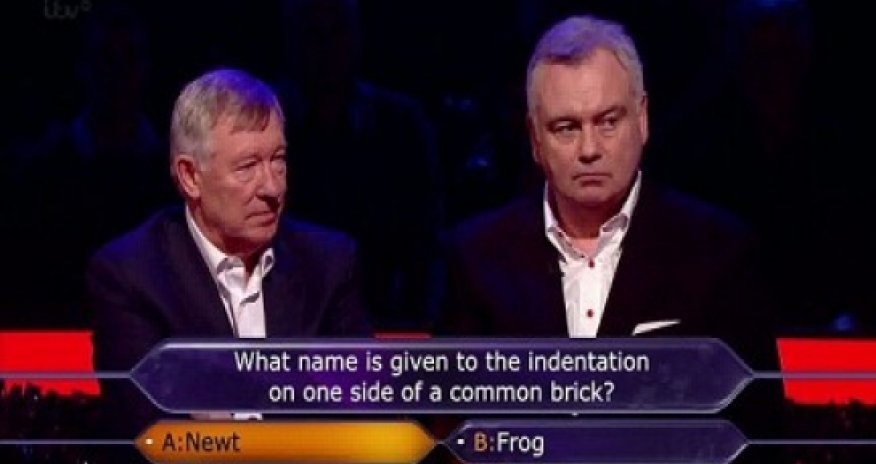 Фергюсон выиграл 50 тысяч фунтов в программе «Кто хочет стать миллионером?»