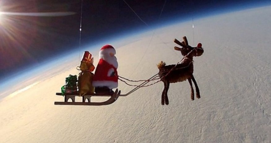 Санта Клаус в космосе - ФОТО+ВИДЕО