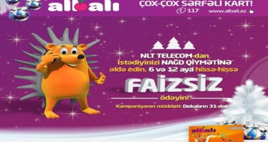 ALBALI kartla sərfəli qiymətə telefon