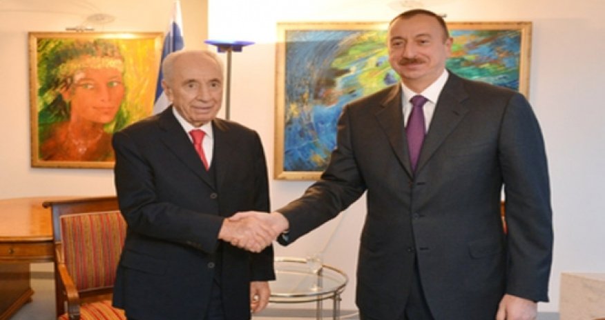 Azərbaycan prezidenti Şimon Pereslə görüşdü