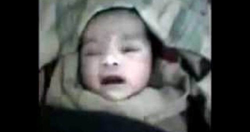 Təzə doğulan körpə Allahı çağırdı - VİDEO