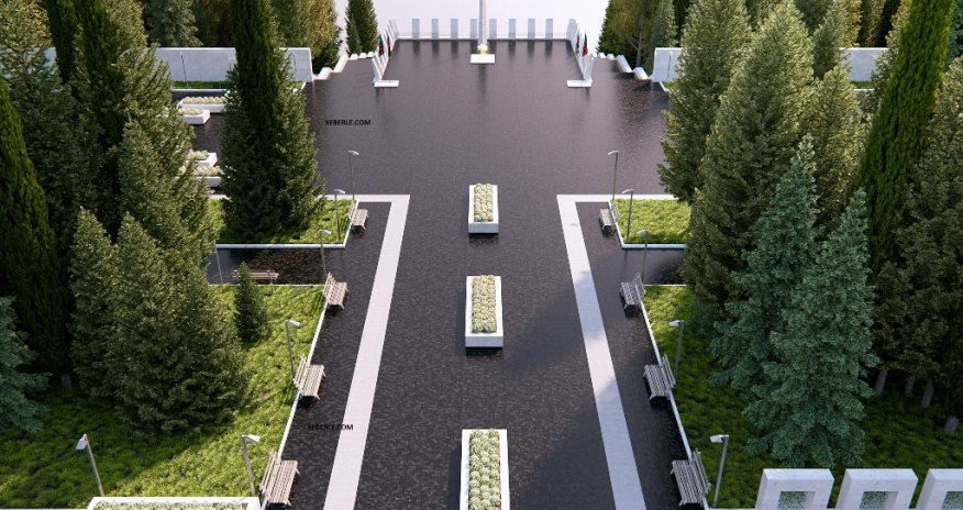 Sumqayıtdakı “Şəhidlər xiyabanı” belə olacaq - FOTOLAR