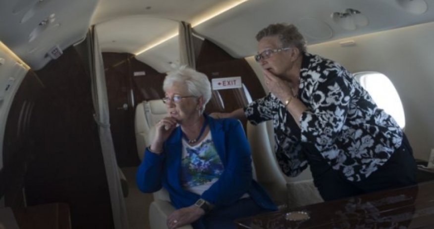 The most adorable first flight ever