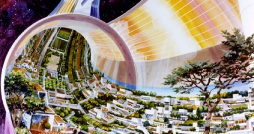 How do you build a city in space?