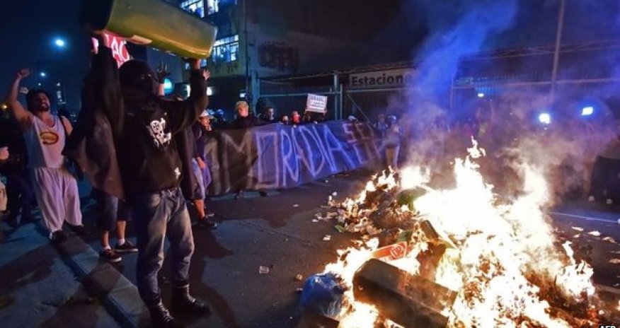 Brazilian anti-World Cup protests hit Sao Paulo and Rio - PHOTO