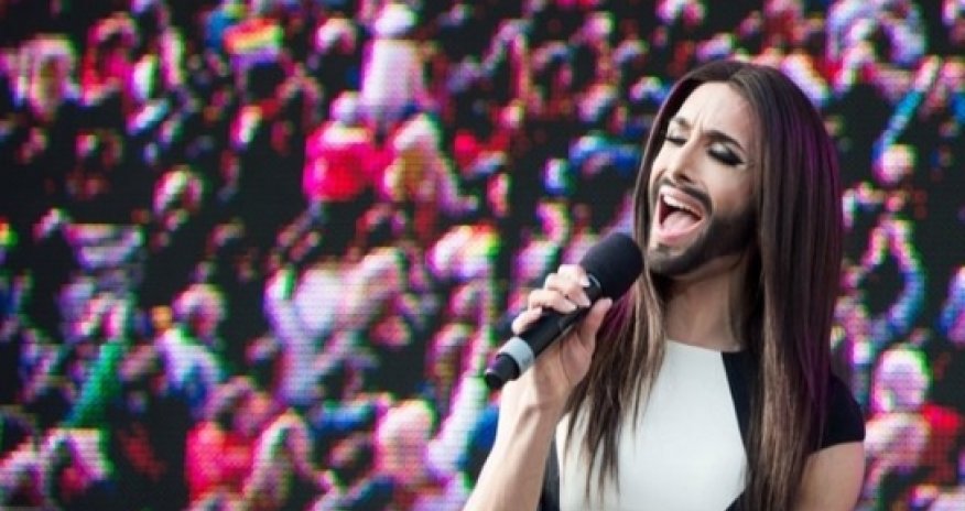 Conchita Wurst, Eurovision winner, in Austria concert