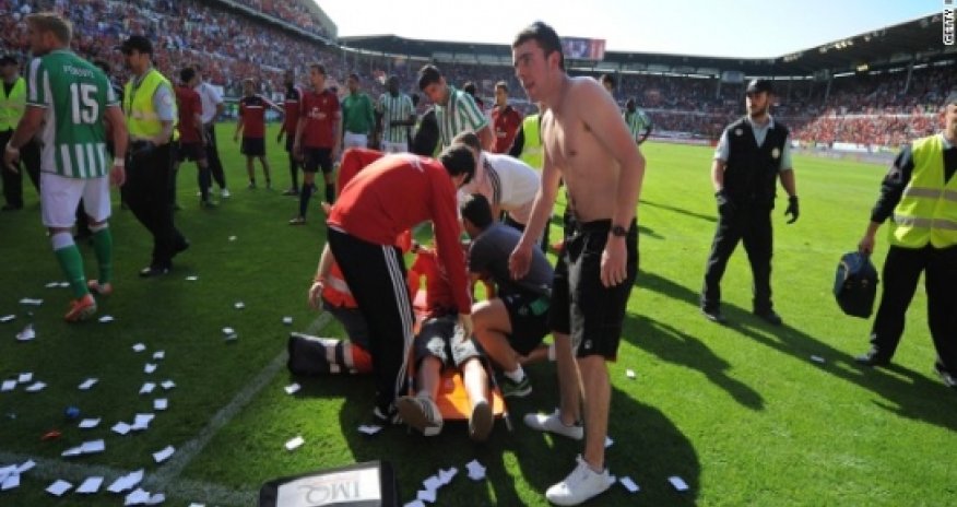 60 injured as barrier collapses at Spanish soccer match