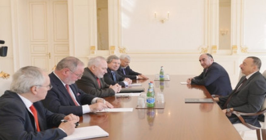 Azerbaijani president receives OSCE Minsk Group co-chairs