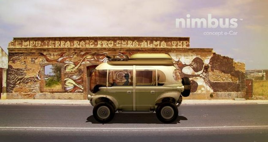 Nimbus Concept e-Car runs on flower power - PHOTO