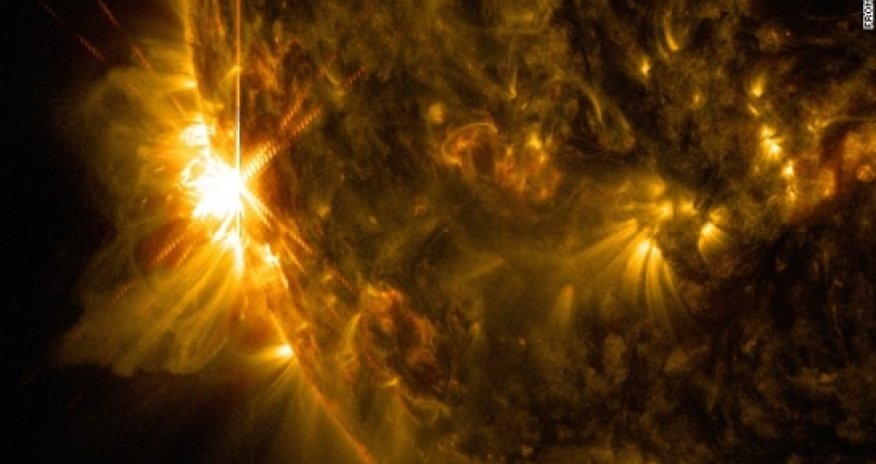 NASA cameras capture huge solar flares