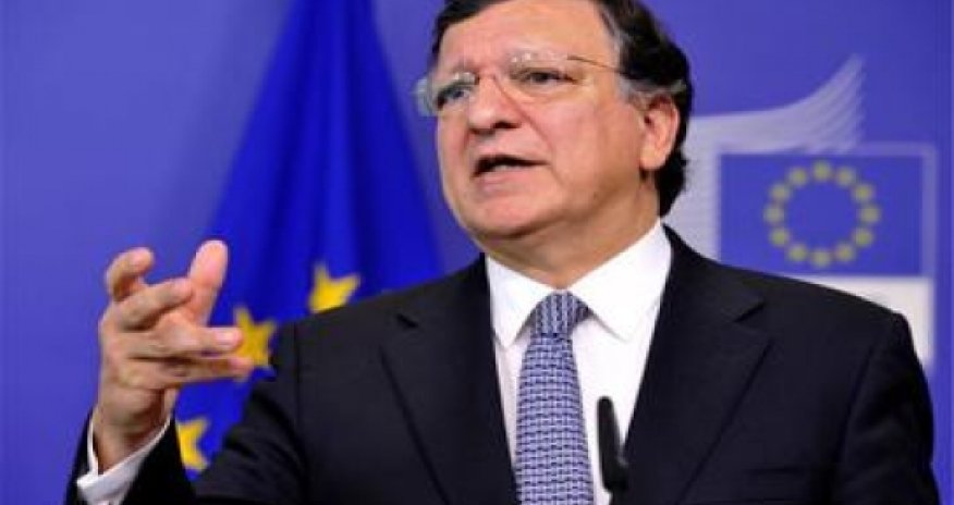 Jose Manuel Barroso on a visit to Azerbaijan