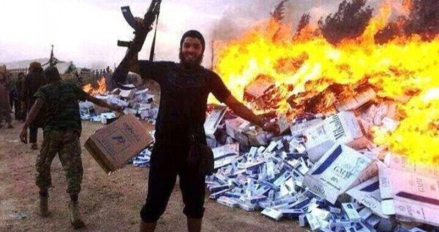 Battle for Iraq's oil refinery can be seen from space - PHOTO