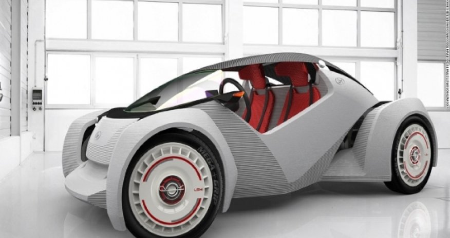 Futuristic drive: Step inside a 3D printed car