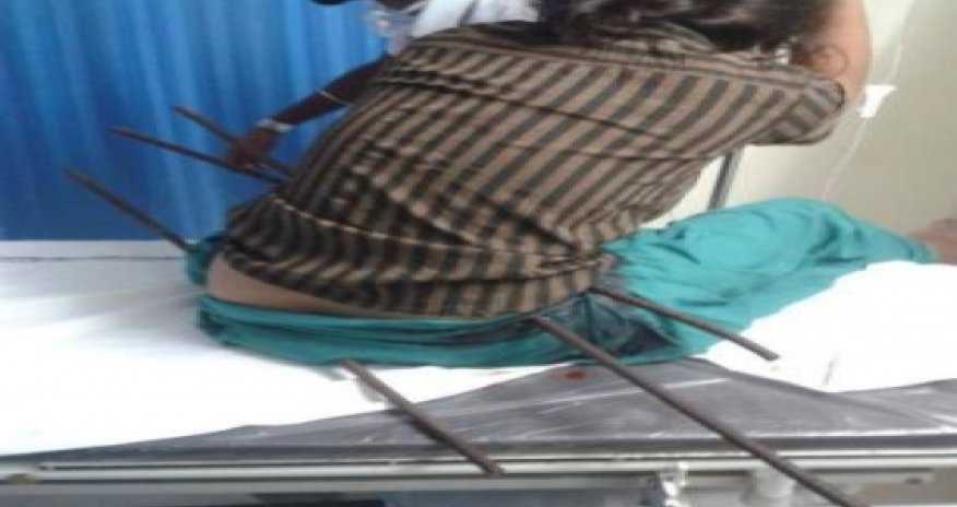 Girl survives after falling from roof of construction site - PHOTO+VIDEO