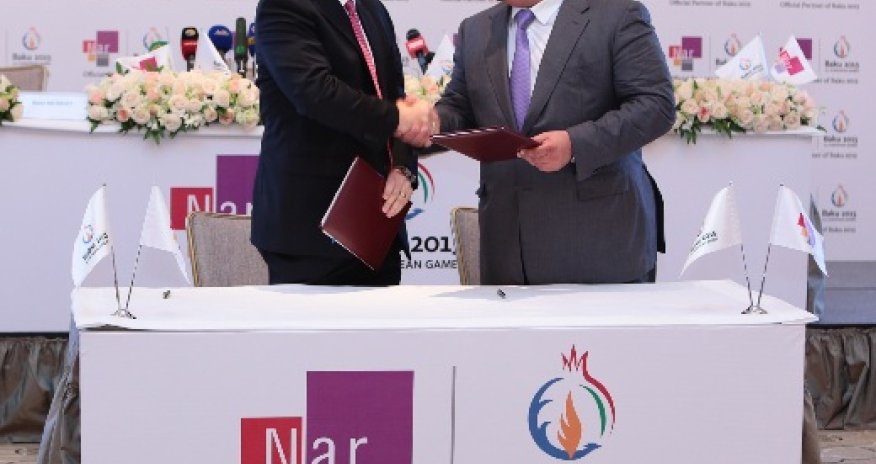 Bakı 2015 Avropa Oyunları Nar Mobile şirkətini rəsmi tərəfdaşı elan edir - FOTOLAR