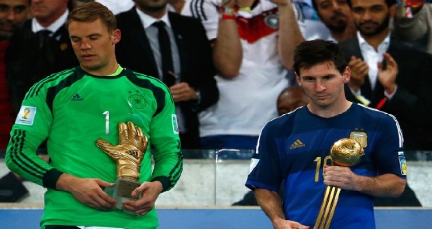 Messi suffers humiliation of walking past World Cup trophy TWICE