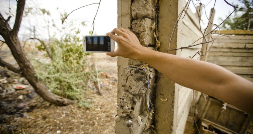 An Azerbaijani town on the front-lines - PHOTO
