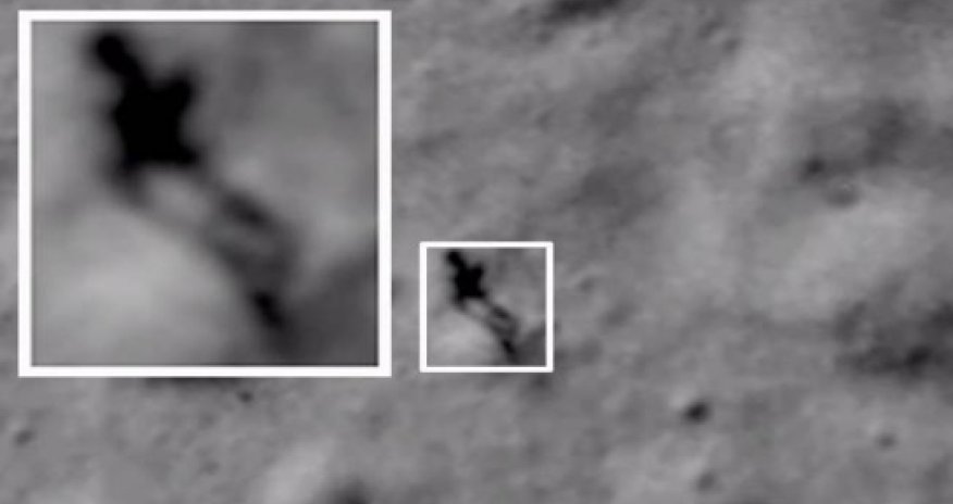 Is this a human stood on the surface of the moon? - VIDEO