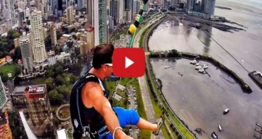World's Largest Urban Zipline - VIDEO