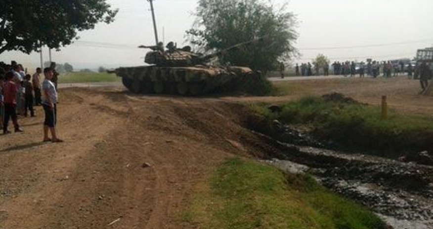 Our tanks in Agstafa - PHOTO