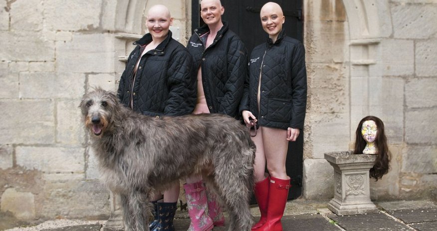 Twelve women with no hair pose for nude calendar - PHOTO