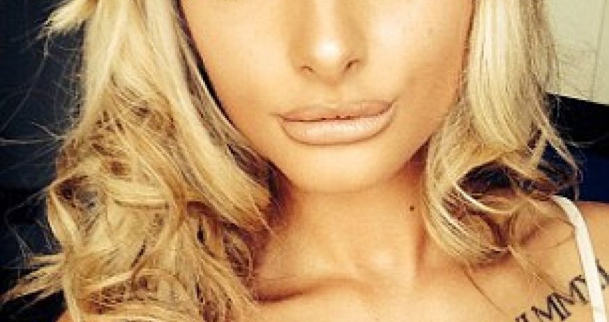 Jealous shopfitter BIT his teenage girlfriend's lip - PHOTO