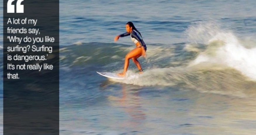 Diah Rahayu: Bali's pioneer female surfer - PHOTO