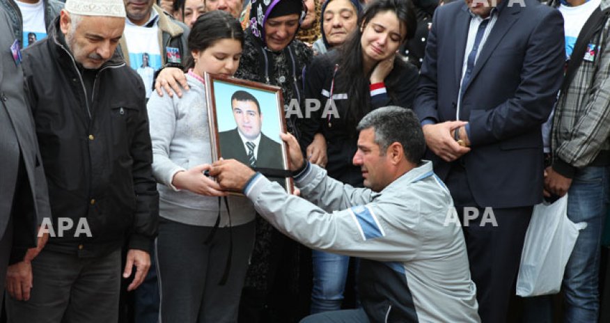 Kəlbəcərli Həsən Həsənovun dəfnindən FOTOLAR