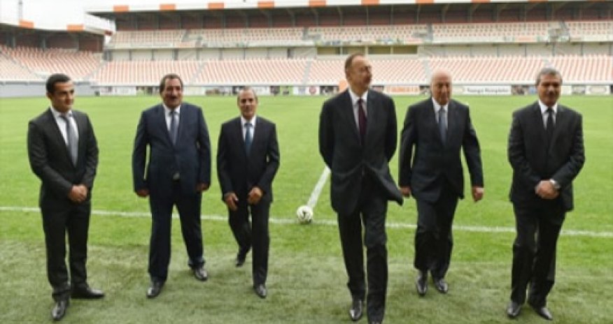 Prezident Masazır stadionunda - FOTOLAR
