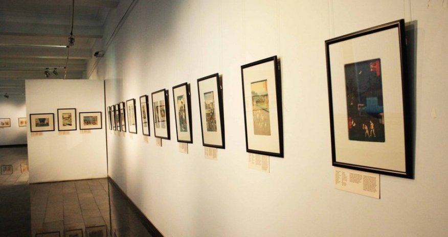 Японская гравюра укиё-э в Баку - ФОТО