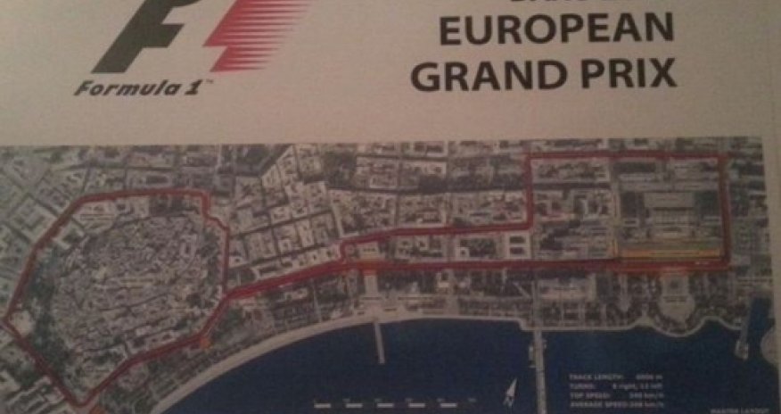 Ecclestone unveils Azerbaijan circuit layout