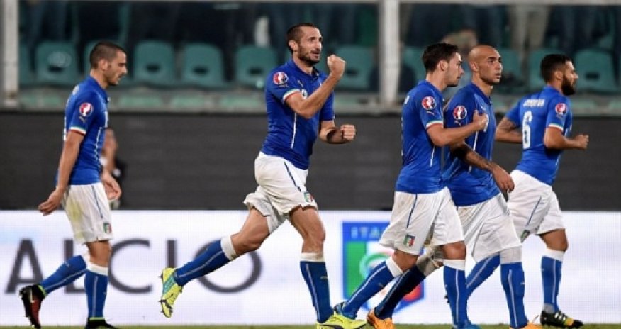 Italy 2-1 Azerbaijan: Giorgio Chiellini scores all three goals