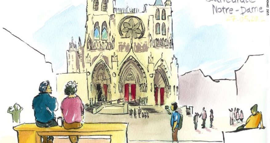 Five continents, five years... and thousands of sketches - PHOTO
