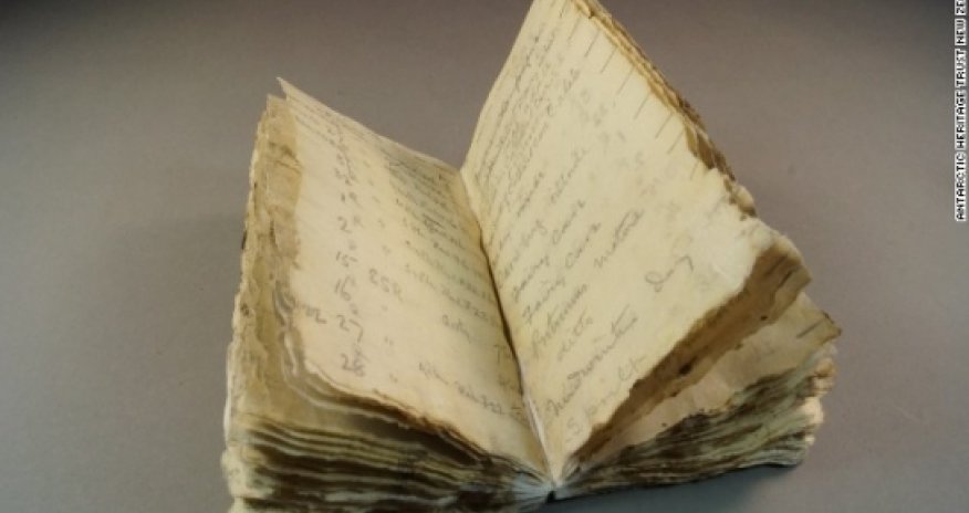 100-year-old notebook found frozen in ice