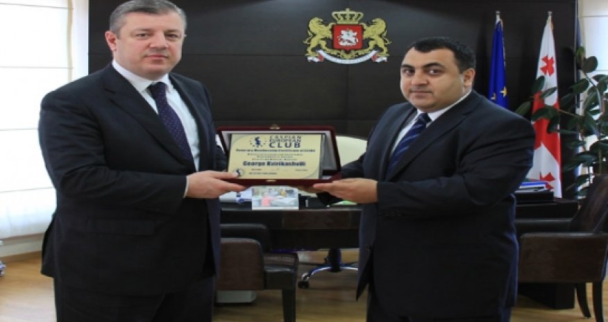 George Kvirikashvili becomes honorary member of Caspian European Club - PHOTO