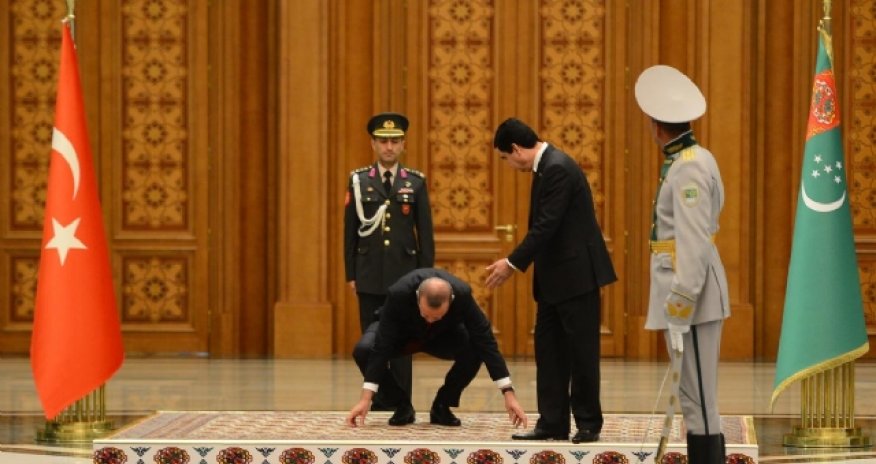 Ərdoğan Türkmənistan prezidentini belə çaşdırdı - FOTO