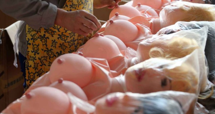 Doors (and legs) open to the sex doll factory where plastic women cost £30 - PHOTO