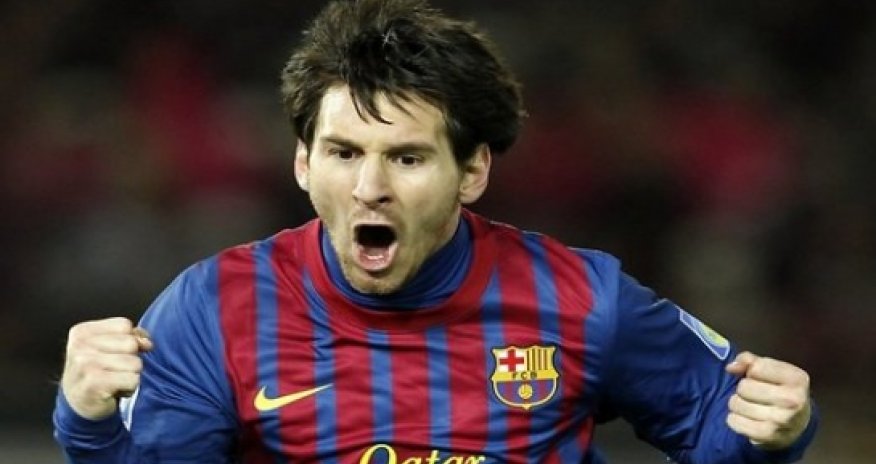 Первый гол Лионеля Месси за «Барселону»- ВИДЕО